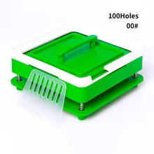 00#100 отверстие ABS зеленая капсула машина капсула наполнения инструмент машина для ручного наполнения капсул