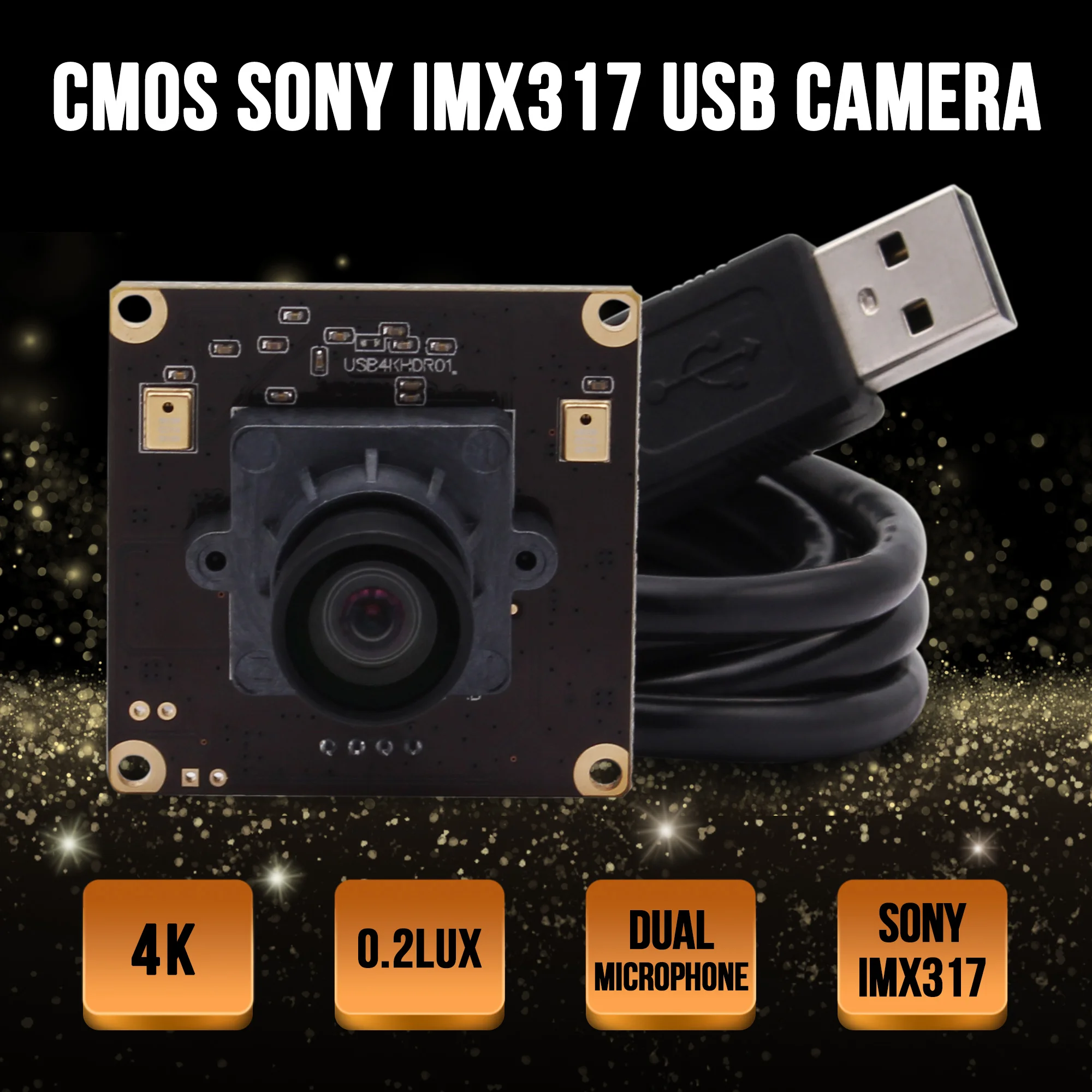 Модуль камеры 4K 3840x2160 Mjpeg 30fps с высокой скоростью кадров веб камера Mini USB2.0 модуль
