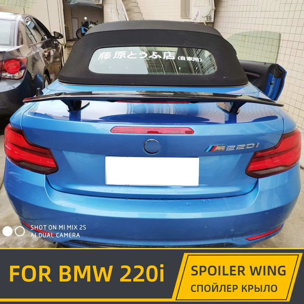 Universal Spoiler Wing For BMW 2 Series Coupe 220i 225i M235i M240i GT Sport Racing Trunk Lid Boot Lip Black Carbon | Автомобили и