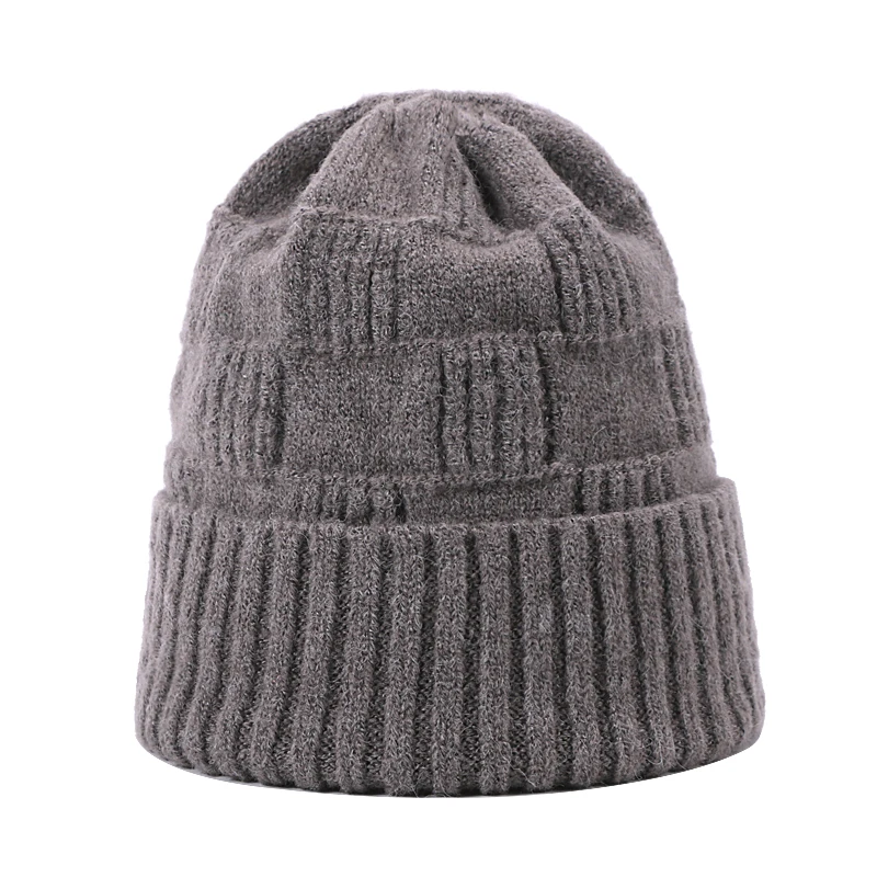 Зимняя кашемировая шапка для женщин Beanie хип хоп Милая зимняя шапочка вязаная теплая шапка шапки унисекс теплая шапочка-бини - Цвет: E