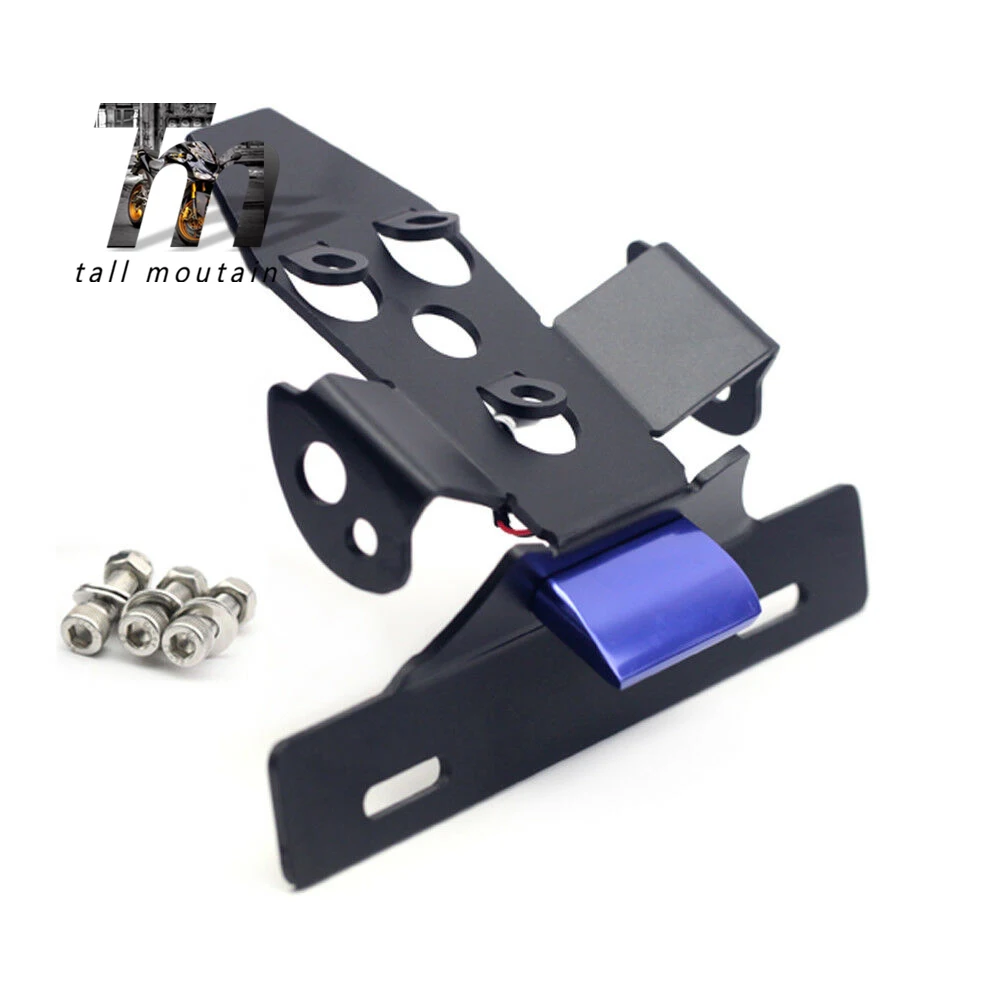 For HONDA CBR1000RR 2008 09 11 12 13 14 15 License Plate Holder LED Light Motorcycle Tail Tidy Fender Eliminator CBR 1000RR - Цвет: Синий