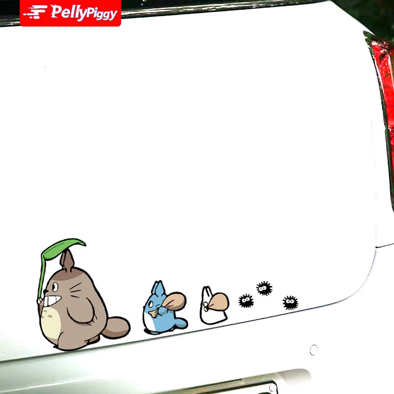 Totoro мультяшный автомобиль стикер Тоторо играть с друзьями прекрасный Стайлинг