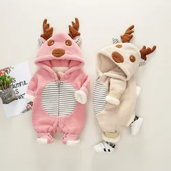 Body rembourré en coton pour nouveau né, vêtements d'hiver en molleton à manches longues pour bébé, vêtements chauds 