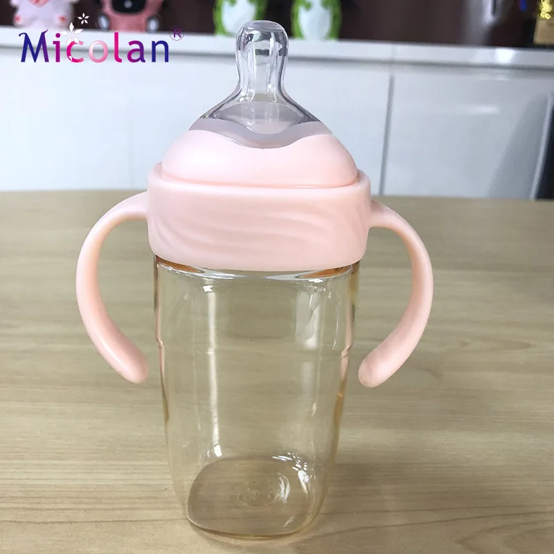 

PPSU BABY'S Feeding Bottle Shatter-resistant Anti-Colic Wide Aperture Feeding Bottle with Handle Feeding Feeding Bottle