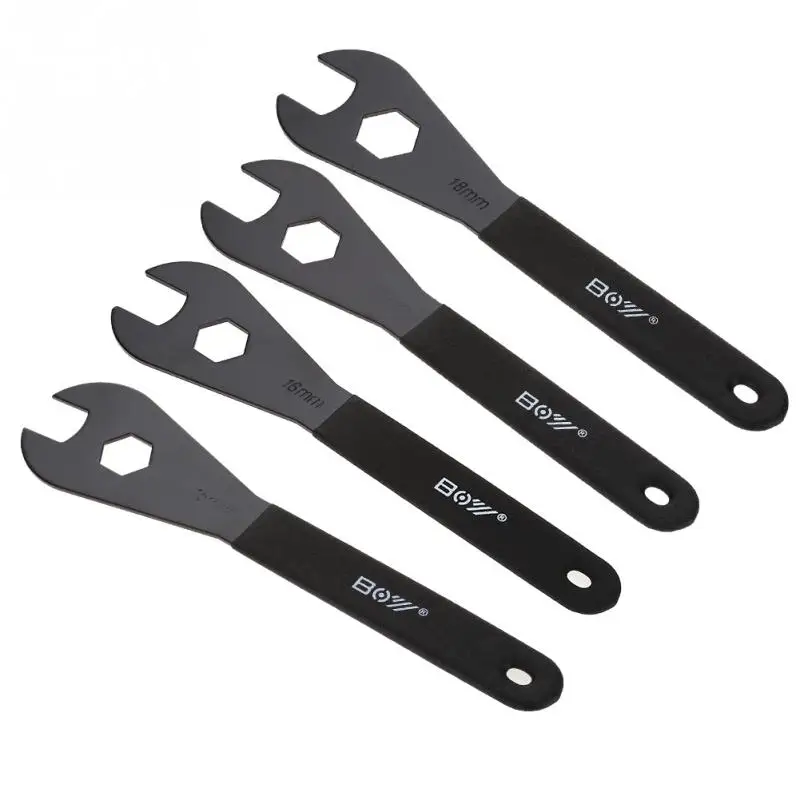 Durable Multi-function Carbon Steel Bicycle Repair Tools Cycling Head Open Cone Wrench Spanner 15mm 16mm 17mm 18mm | Спорт и