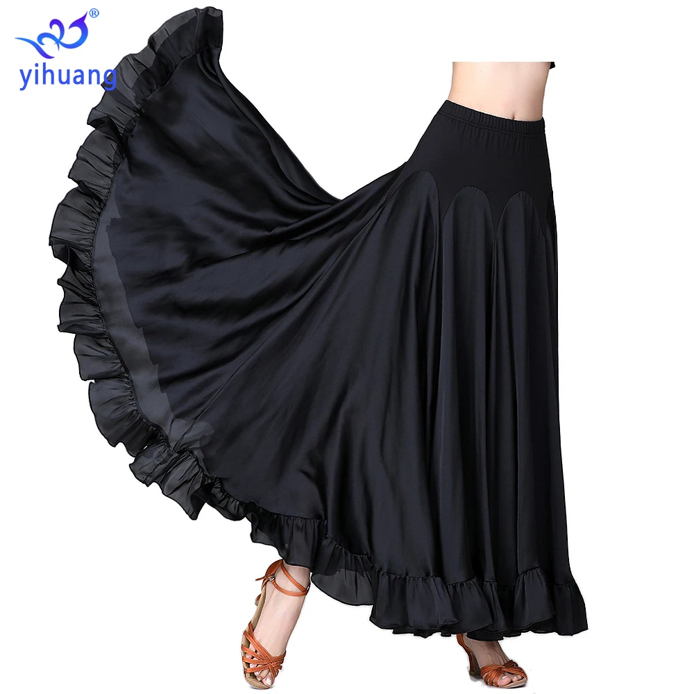 Ballroom Dance Skirts Modern Standard Performance Wear Women Tango Stage Competition Costumes Big Swing | Тематическая одежда и