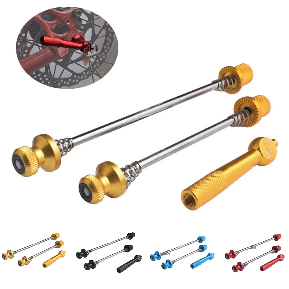 

Ultralight Titanium Ti Axis QR Skewers MTB Road Bike Bicycle Quick Release 5mm Front Rear Wheel Hub Bicycle Post Quick Release
