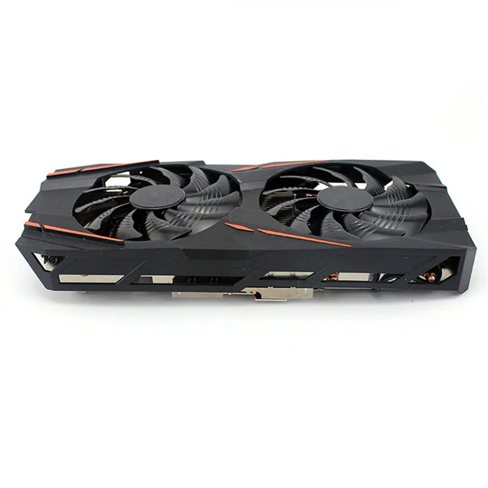 

Graphics Card Cooler With LED Lights For Gigabyte RX570 RX580 Radiator Heat Sink Cooler Cooling Fan Assembly Desktop Main frame