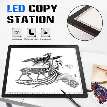 

A4 Digital Drawing Tablet Graphic Tablets LED Light Box Pad Electronic USB Tracing Art Copy Board Writing Painting Table