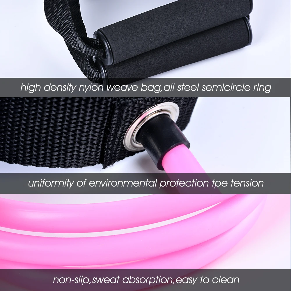 Yoga Pull Rope Elastic Resistance Band Yoga Excerciser Body Fitness Yoga Equipment Exercise Training Rubber Tensile Expander