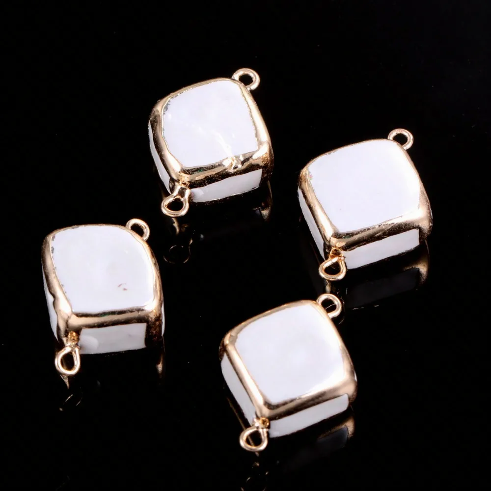 

Irregular Pearl Shell Connector Fashion Shell Connector Pendant Charms For Jewelry DIY Making Bracelet Necklace Accessories