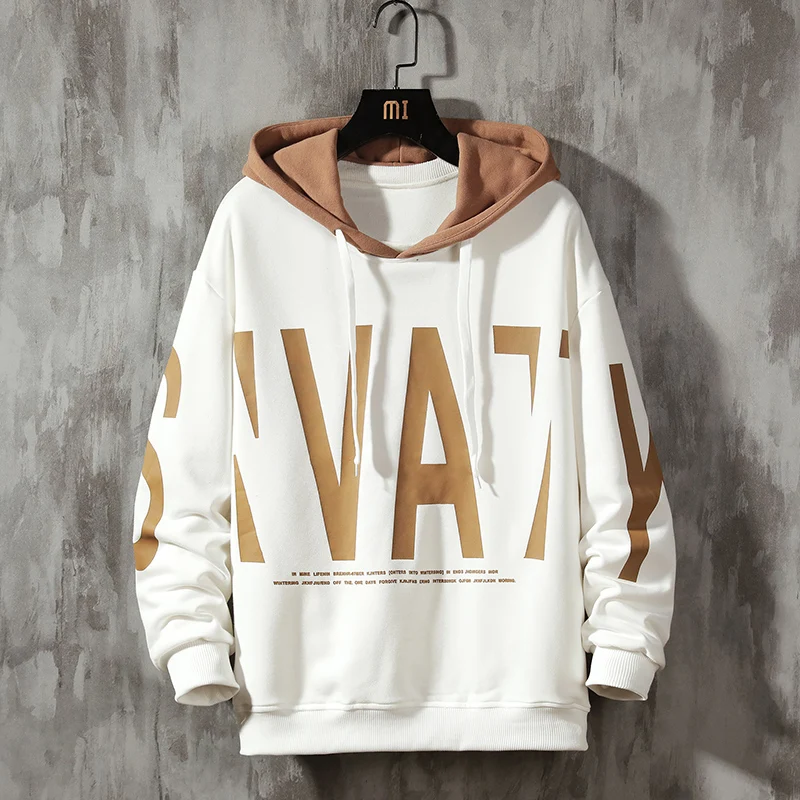 Hoodies Men Streetwear Male Big Letter Sweatshirt Man Autumn Winter ...