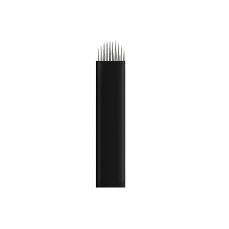 100pcs-0-16mm-Black-Lamina-Microblading-Needles-U-Shape-18-pins-Blades-Tattoo-Needles-For-Permanent