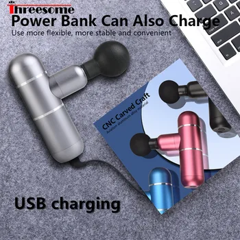

Muscle Massage Gun USB socket Mini Electric Massager fat loss body Deep Muscle Relaxation loss Low Noise aluminum alloy material