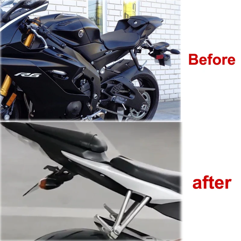 Для Yamaha YZF R6 YZF-R6 2006- ЗАДНИЙ ХВОСТ Tidy Fender Eliminator Kit номерной знак держатель мотоцикла алюминий