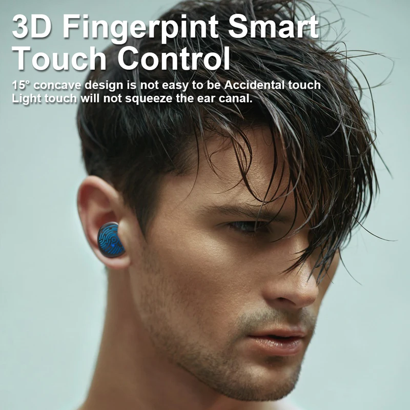 Lanado Новинка TWS V5.0 Bluetooth наушники водонепроницаемые IPX7 Touch Высокое разрешение