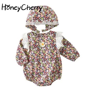 

Autumn baby girl bodysuits New Baby Girl Floral Cute Long-Sleeve Jumpsuit baby girl clothes newborn onesie