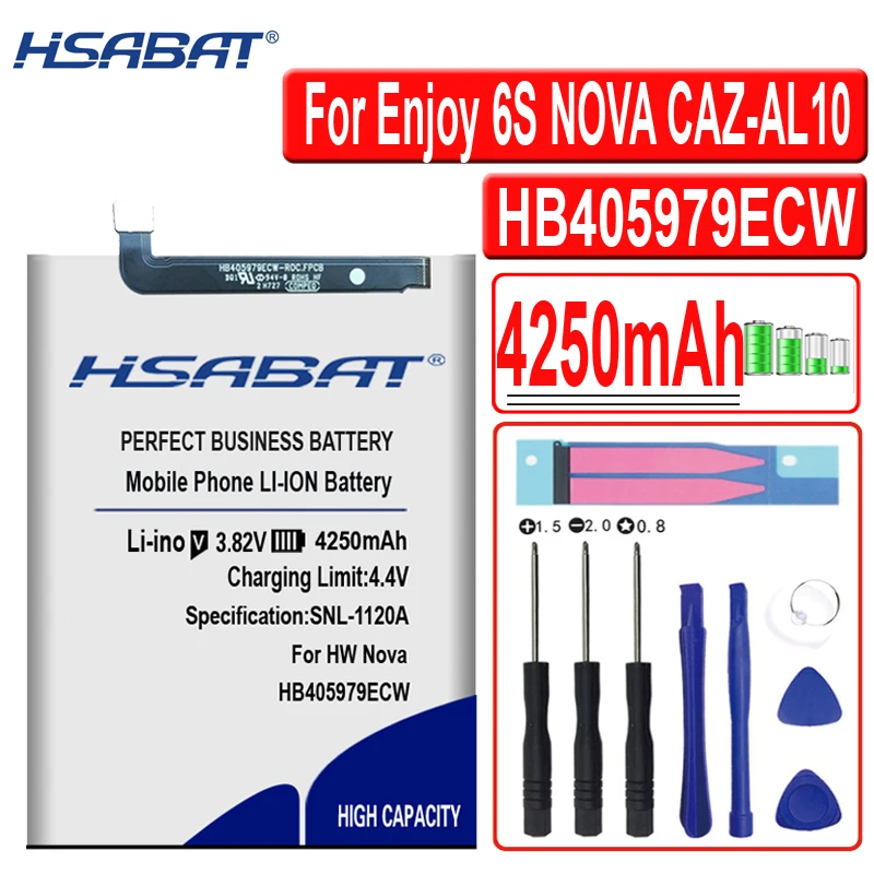 Аккумулятор HSABAT HB405979ECW 4250 мАч для Huawei Enjoy 6S NOVA CAZ AL10/TL00 Honor 7A 7S 6A 6c Y6 PRO 2017 Y5 p9 lite mini|battery