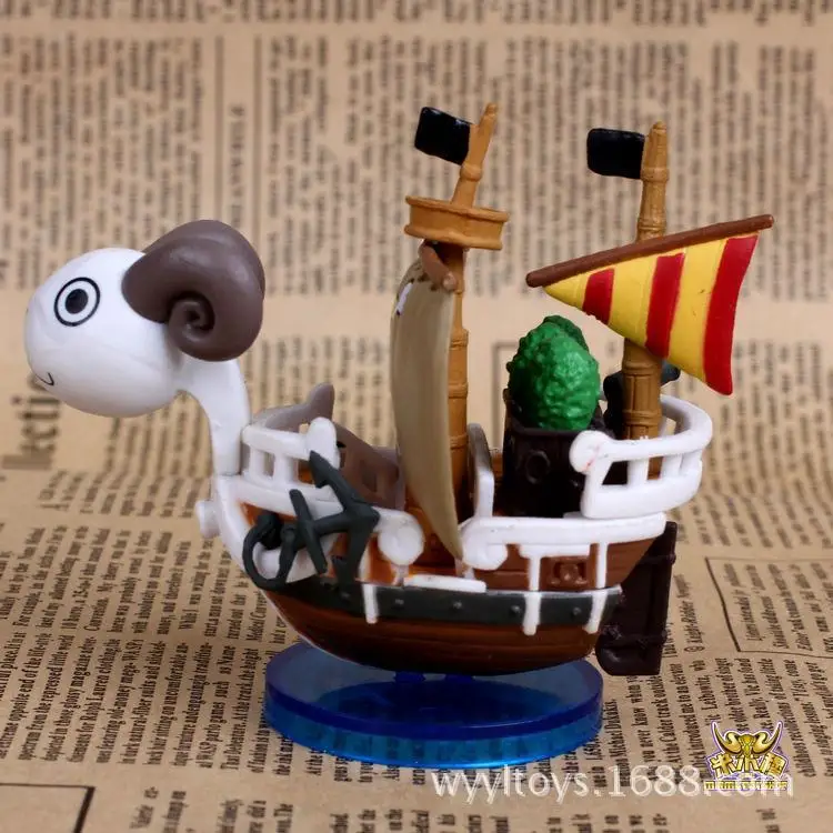

Anime One Piece a Set of 6-6 Small Merry Vessel Bag Garage Kit Model