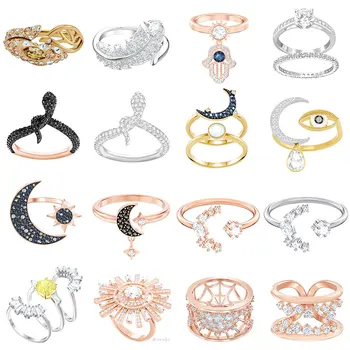 

Rllen SWA JZ004 naughty exquisite lady snake shaped exquisite ring lady jewelry 1:1 boutique jewelry.