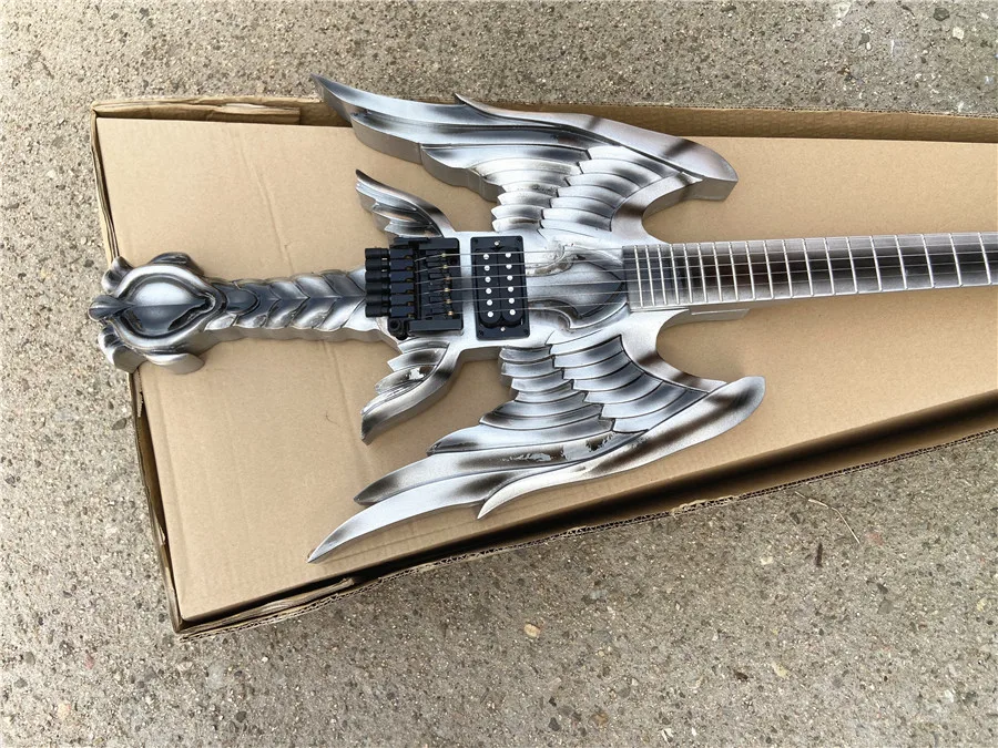 High Quality Custom Version of Angel Blade Wings Electric Guitar