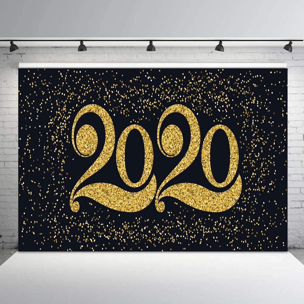 Class of 2020 Party Black Blackboard Gold New Year Backdrop Decoration Holiday Graduation Portrait Photo Studio Props | Электроника