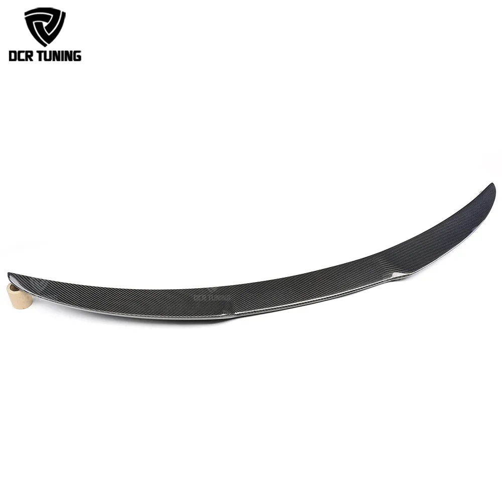 For Alfa Romeo Giulia Spoiler Carbon Fiber Rear Trunk Spoiler Gloss Black Finish Quadrifoglio Verde QV Style 2015-UP