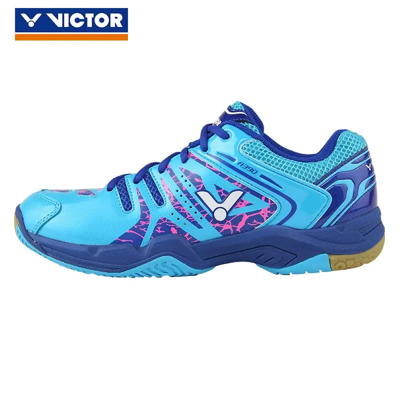 Оригинальные кроссовки Victor Pro, обувь для бадминтона, спортивная обувь для помещений, теннисная обувь, черная противоскользящая обувь A390 - Цвет: A390