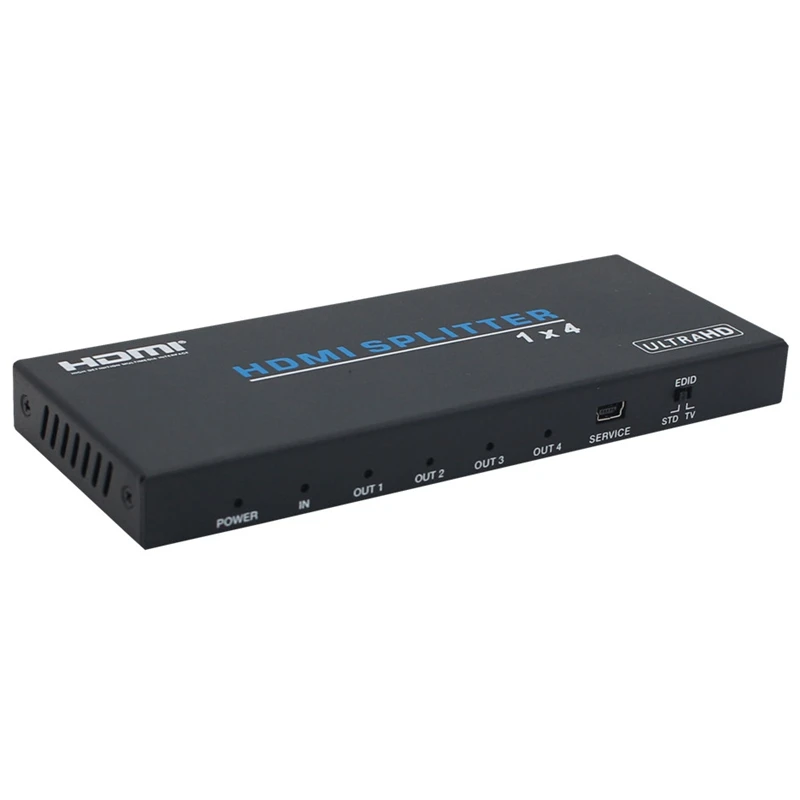 FULL-1X4 HDMI сплит-адаптер Сплит 4 K/60Hz 3D HDR 1080P HDMI концентратор EDID управление для DVD PS3 CCTV ЕС разъем