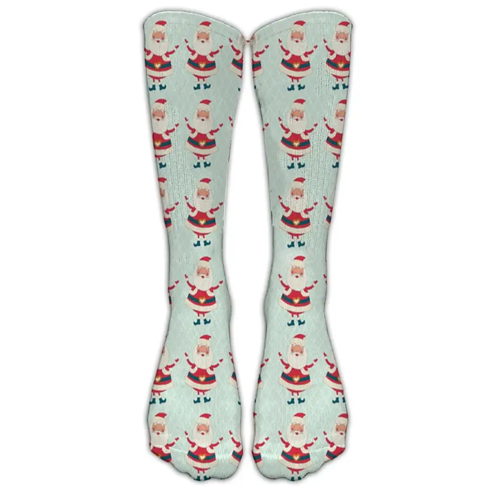 Рождественские носки Санта-Клауса, рождественские носки с 3D принтом, женские теплые зимние термоноски Skarpetki Chausettes Femme, Прямая поставка c