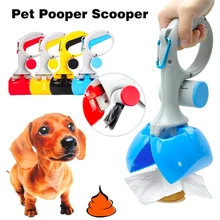 Портативный 2 в 1 Pet Pooper Scooper Poop сумки для собак, кошек, уличные отходы, для удаления мусора, для уборки, держатель, инструмент