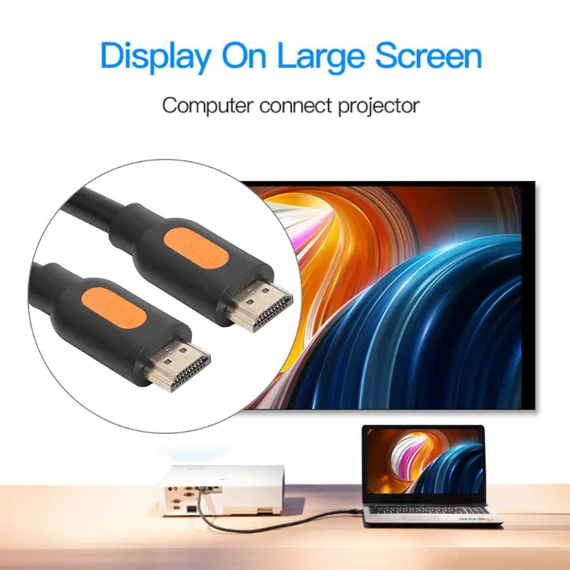 Кабель HDMI 2,0, аудио-видео кабель, легкость и портативность, нет места, занимает шнур, высокая скорость, HD 4 K, папа-Папа, провод адаптера