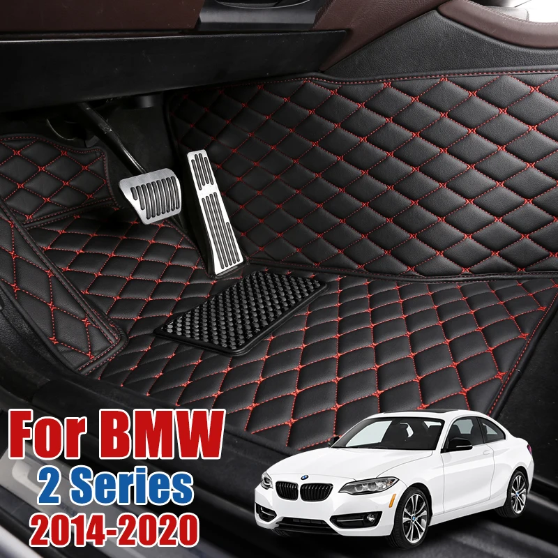Кожаные автомобильные коврики для BMW 2 серии F22 coupe 218i 220i 228i 230i M235i M240i 218d 220d