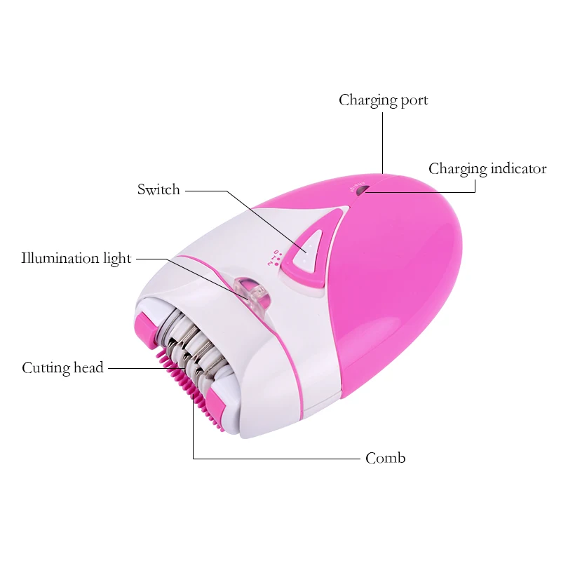 Electric Epilator USB Rechargeable Women Shaver Whole Body Available Painless Depilat Female Hair Removal Machine High Quality 6