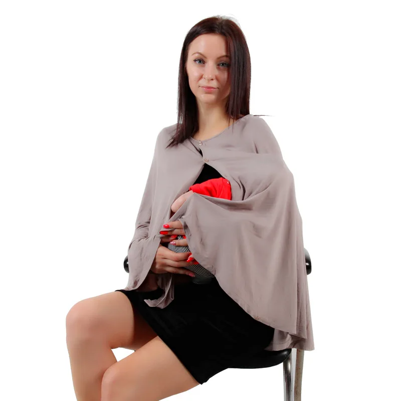Nursing Cover Breastfeeding Scarf Car Seat Covers for Babies Infant Carseat Canopy Stretchy Soft Breathable Multi-Use Cover Up
