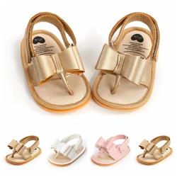 2022 New Infant Kid Roman Sandal Lovely Infant Baby Girl Soft Sole Toddler Boy Shoes Bowknot Non-slip Sandals Moccasin