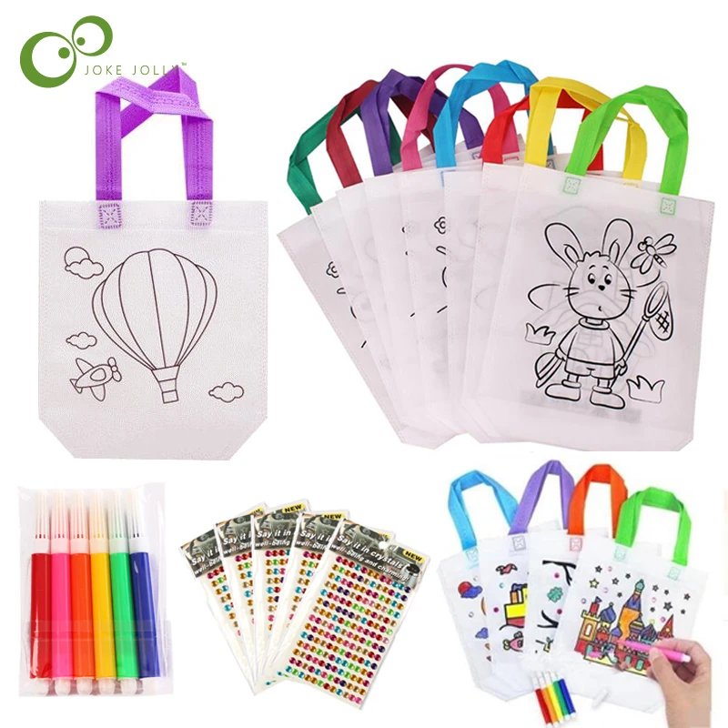 Drawing-Toy Painting Graffiti-Bag Arts Children Crafts-Color Handmade GYH DIY 12pcs Filling