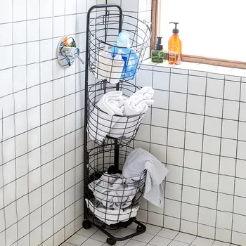 

Nordic dirty clothes basket rack household laundry basket bucket clothing dirty clothes storage storage basket WY5