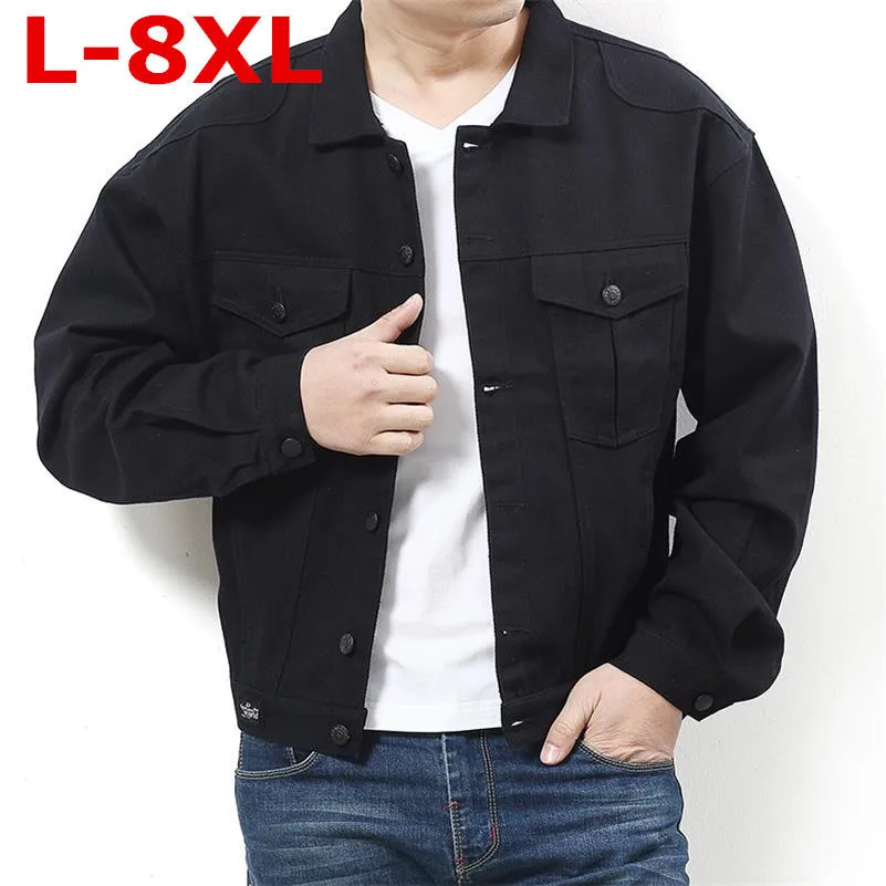 Размера плюс 8XL 7XL 6XL 5XL 4XL 3XL Весенняя Новая Классическая джинсовая брендовая