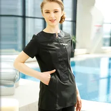 Тайская Массажная одежда для спа, набор, короткий рукав, заказной, v-образный вырез, красота, униформа для салона, чайный домик, набор одежды для работы