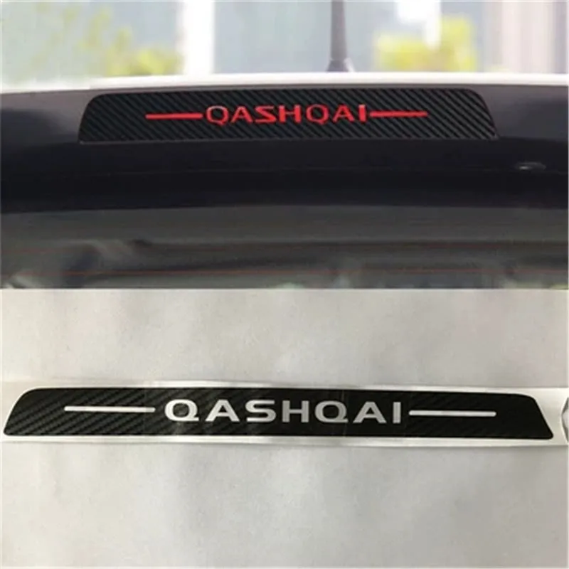 

Car styling for Nissan Qashqai j11 2015-2018 Car Carbon fiber pattern rear high brake light decorative patch Car-covers
