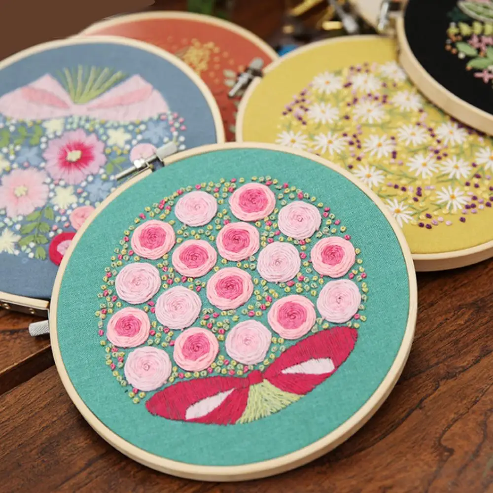 10 Colors 20 Pieces Cross Stitch Fabric DIY Cross Stitch Cloth 5.9 x 5.9 Inch Cross Stitch Embroidery Fabric for DIY Art Craft Handwork