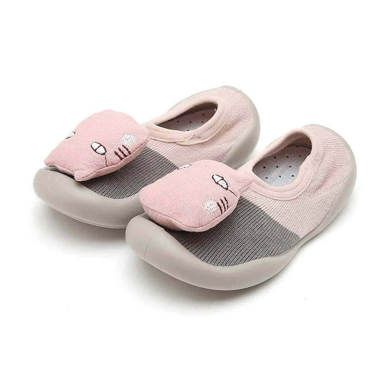 Children's Toddler Shoes Non-Slip Rubber Bottom Baby Floor Shoes Spring Cartoon Baby Socks Shoes