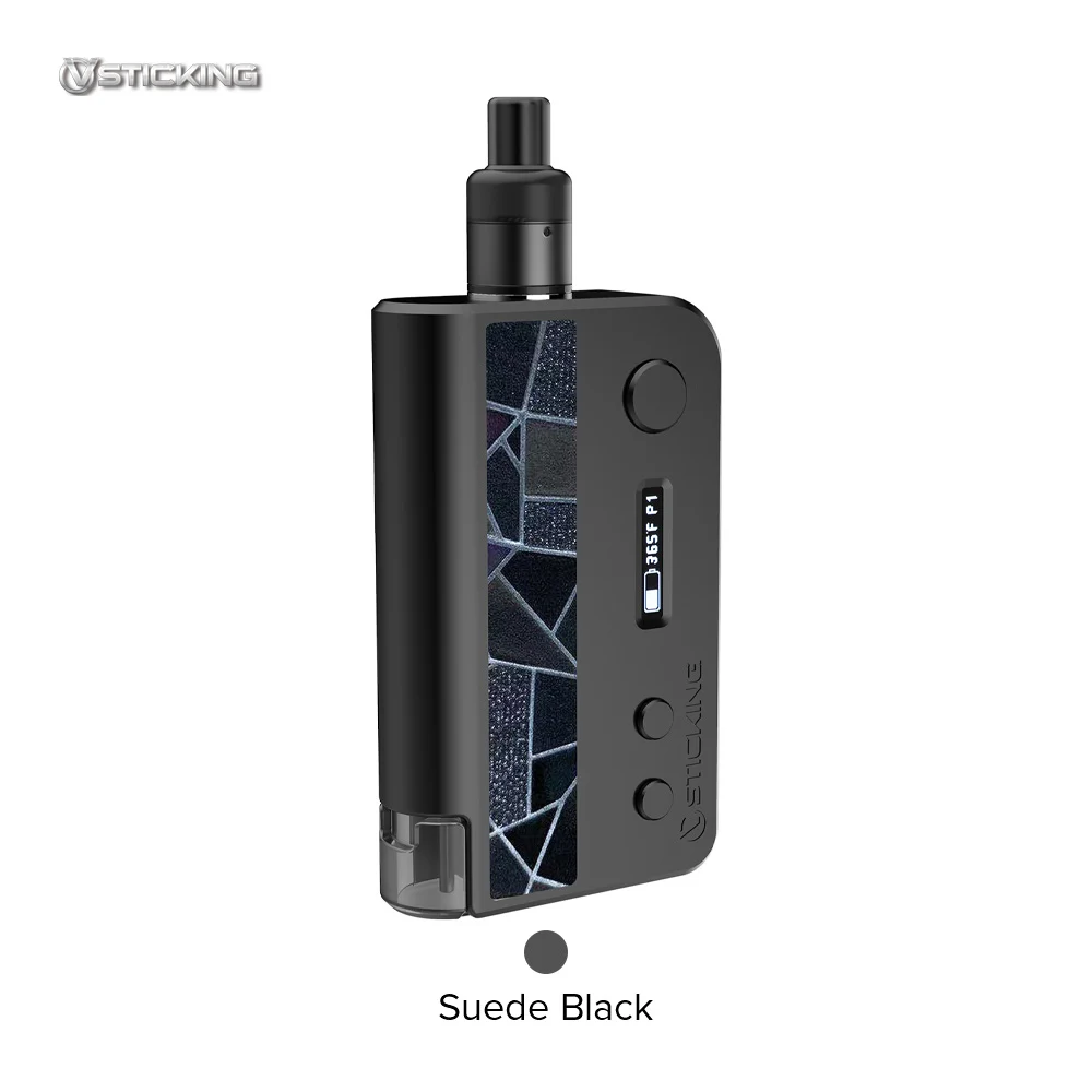 vsticing VKsma Vape Pod Комплект 1400mah 0.3ohm SMA ADA картридж/SMI RADA RDA 2 типа электронная сигарета система Комплект - Цвет: Suede Black