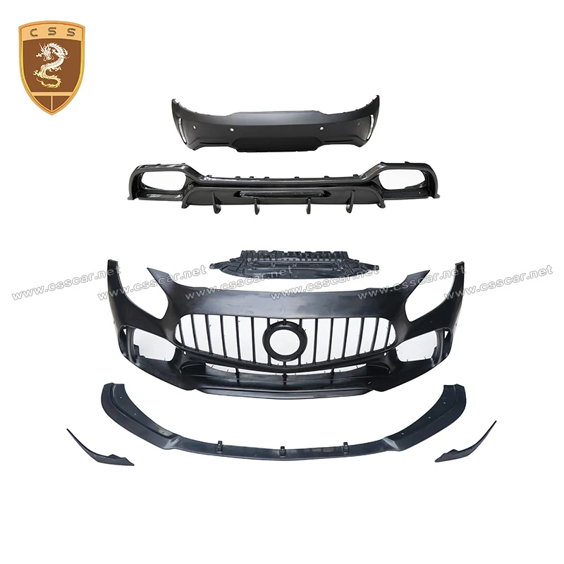 

For Mercedes-Benz AMG GT GTS GTC PD Style Fiberglass Front Bumper Assembly Rear Bumper Lip Rear Diffuser Body Kit