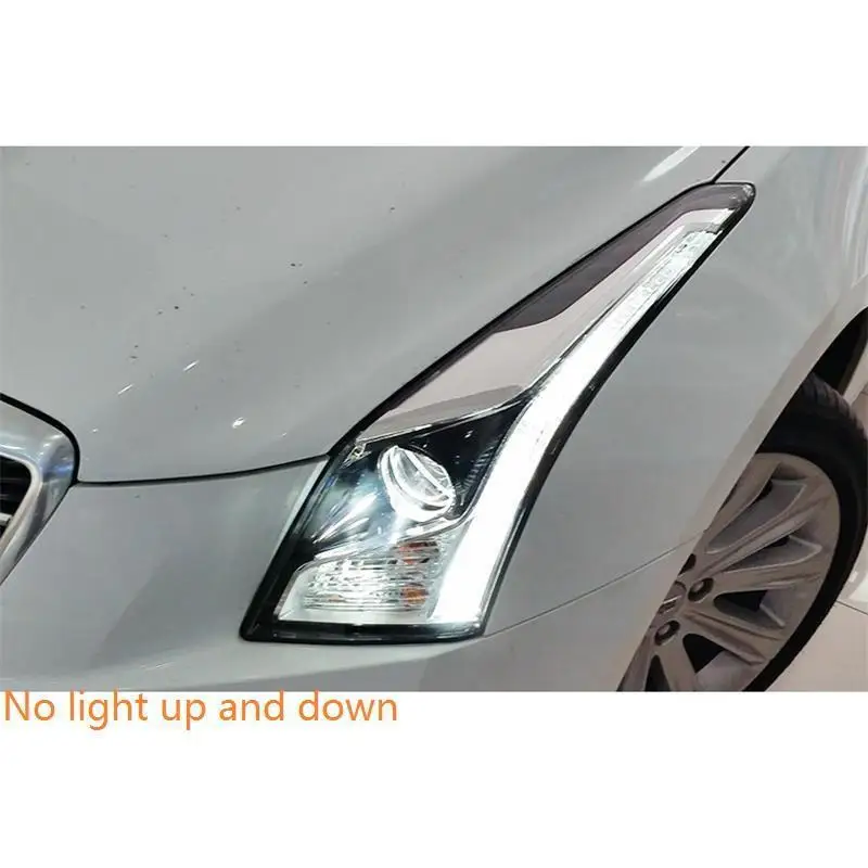 MODEL C Стайлинг ходовых автомобилей Drl Luces Led Para авто лампа Automovil фары автомобиля фары в сборе 14 15 16 для Cadillac ATS-L - Цвет: MODEL C