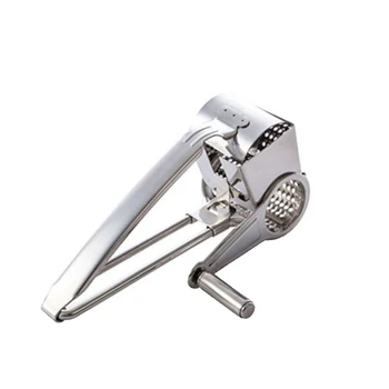 

New Stainless Steel Multi Purpose Rotary Cheese Nut Spice Grater Chocolate Cutter