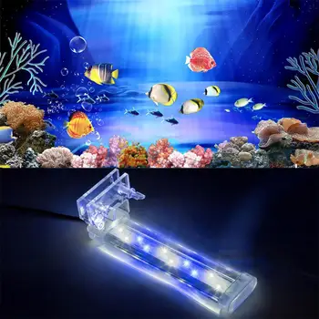 

LED Lamp Fish Tank Crystal LED Aquarium Clip Light Plant Grow Aquarium Fish Tank Lamp Lighting Europe Standard