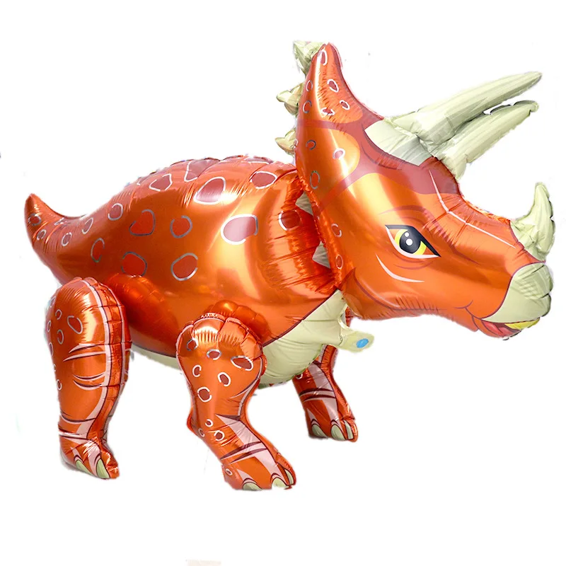 1 Large 4D Walking Dinosaur Foil Balloon Boy Animal  Children Dinosaur Birthday Forest Party Decoration