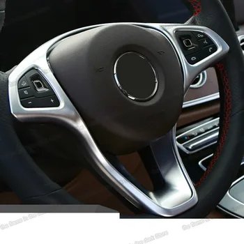 

lsrtw2017 abs car steering wheel trims chrome for mercedes benz vito 2016 2017 2018 2019 2020 2021 w447 v class v220 v260 metris